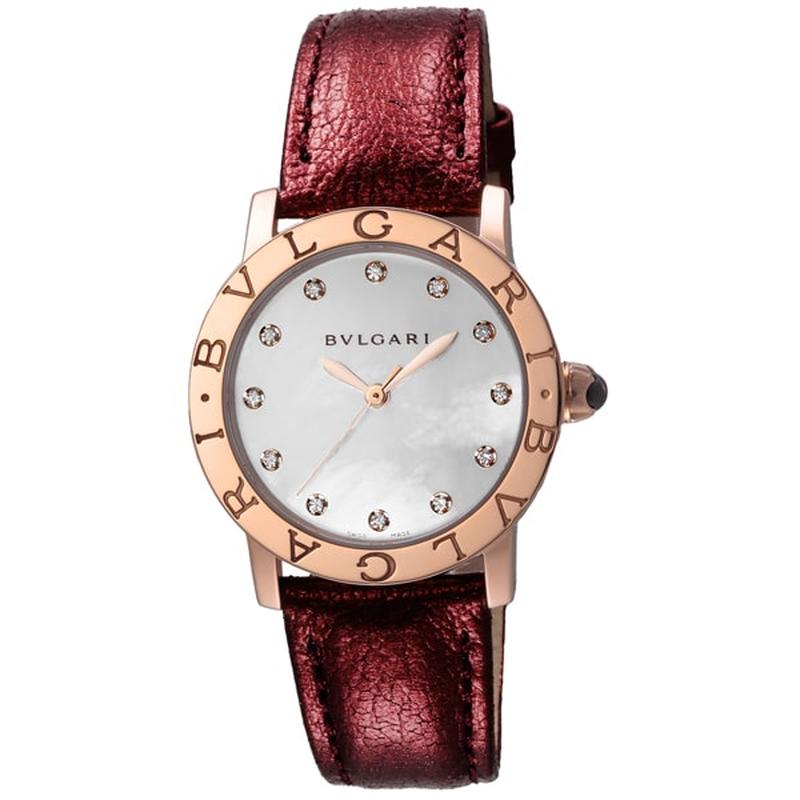 BVLGARI BBLP33WGLC11/12/X Watch - Women's Leather Belt, Parallel Import, 2-Year Warranty