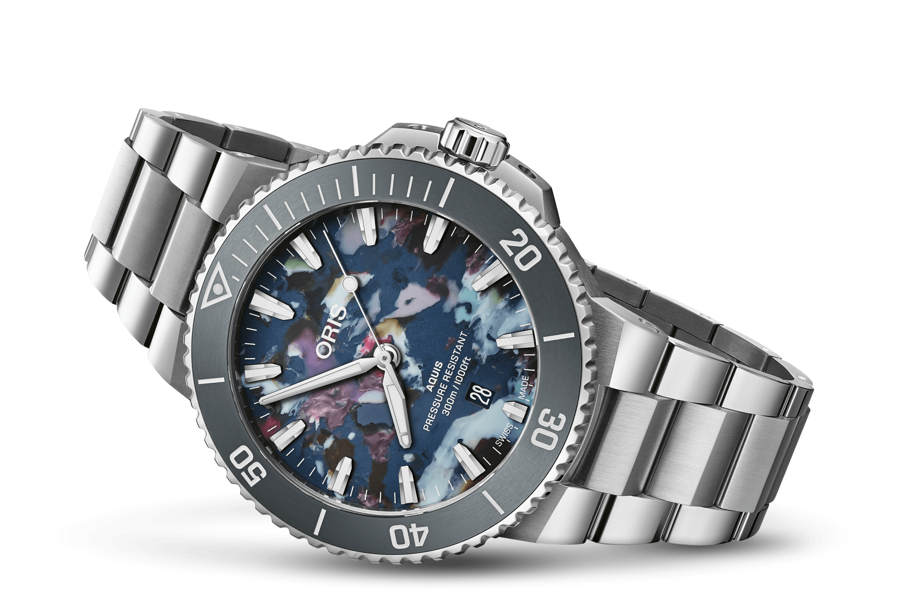 Oris 01-733-7789-4150-07-8-23-04PEB Watch - Aquis Date Upcycle