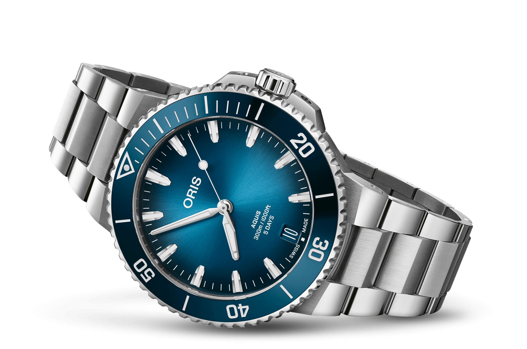 Oris 01-400-7790-4135-07-4-23-45EB Watch - Aquis Date Calibre 400