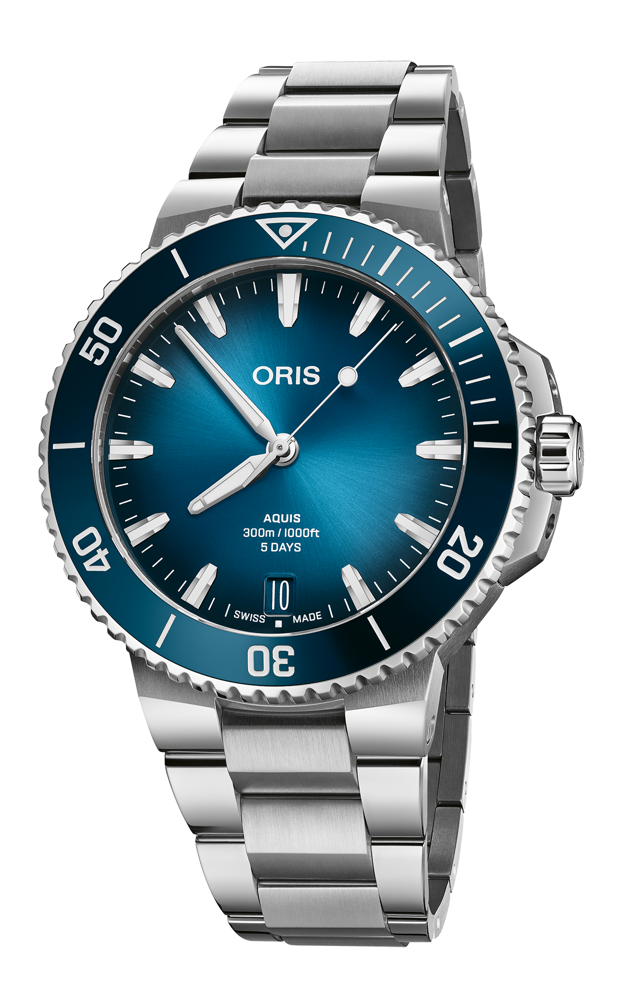 Oris 01-400-7790-4135-07-4-23-45EB Watch - Aquis Date Calibre 400 (Image 3)