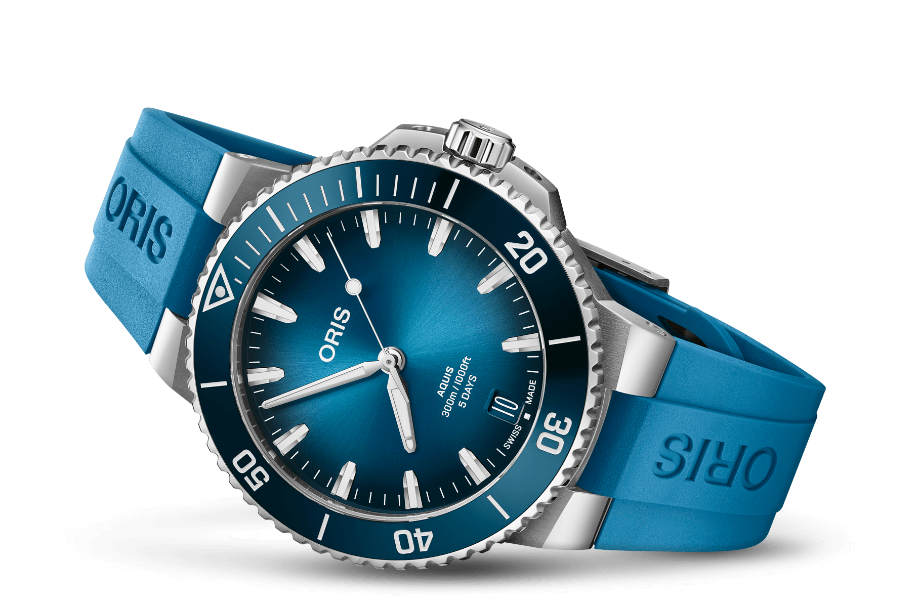 Oris 01-400-7790-4135-07-4-23-45EB Watch - Aquis Date Calibre 400 (Image 2)