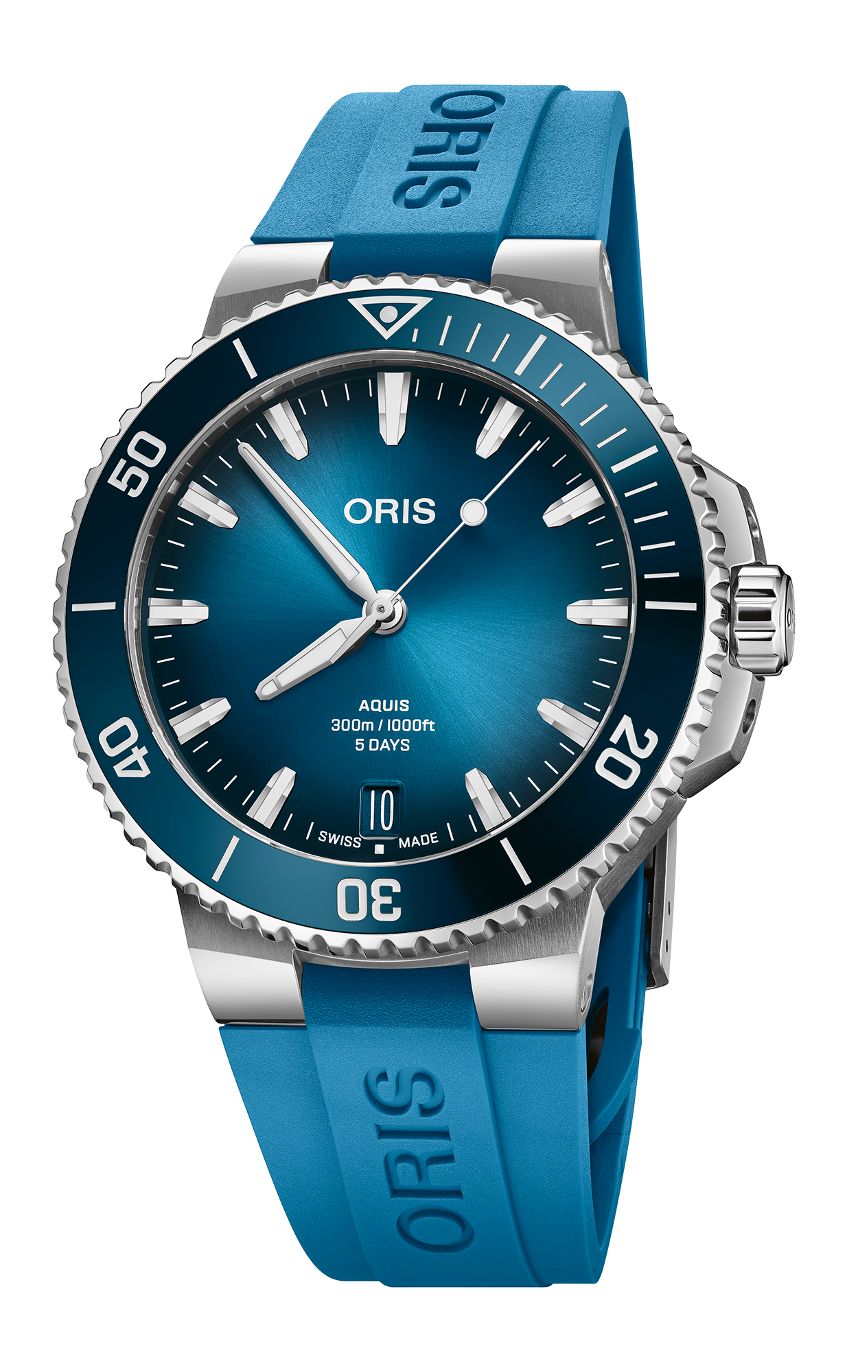 Oris 01-400-7790-4135-07-4-23-45EB Watch - Aquis Date Calibre 400 (Image 4)
