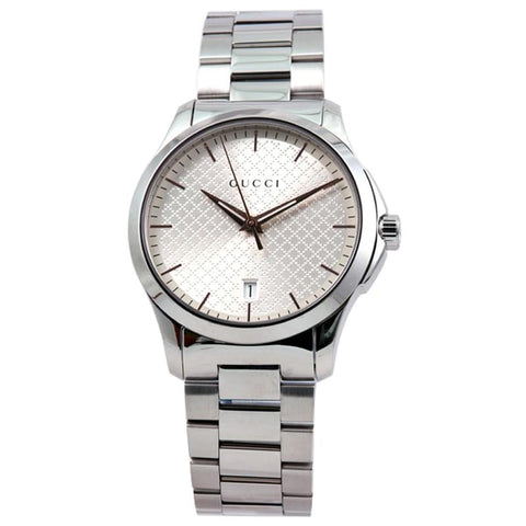 GUCCI G-Timeless 2-Year Warranty YA1264052 Silver [Parallel Import]