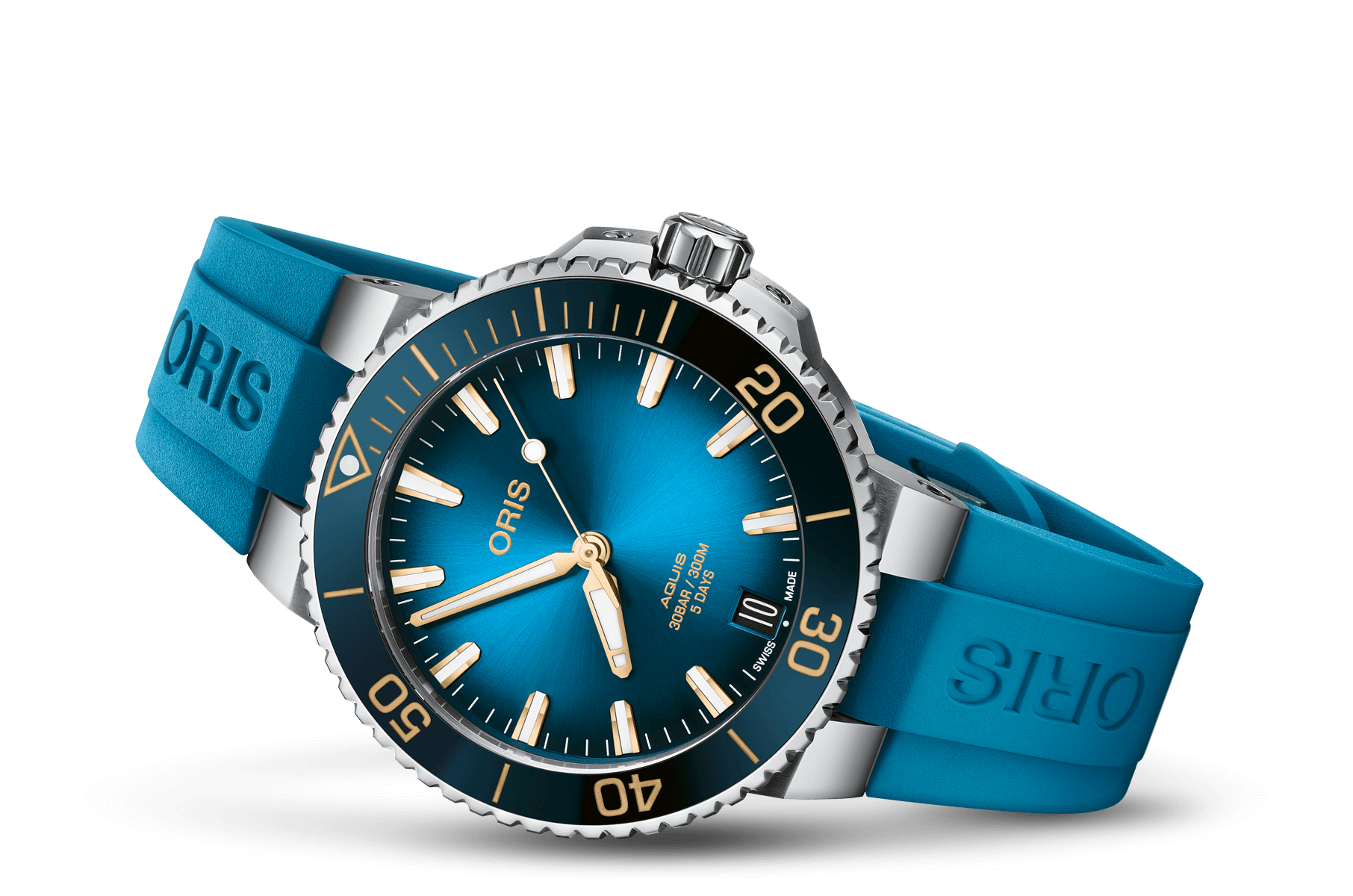 Oris 01-400-7769-4125-07-4-22-75FC Watch - Aquis Date Calibre 400