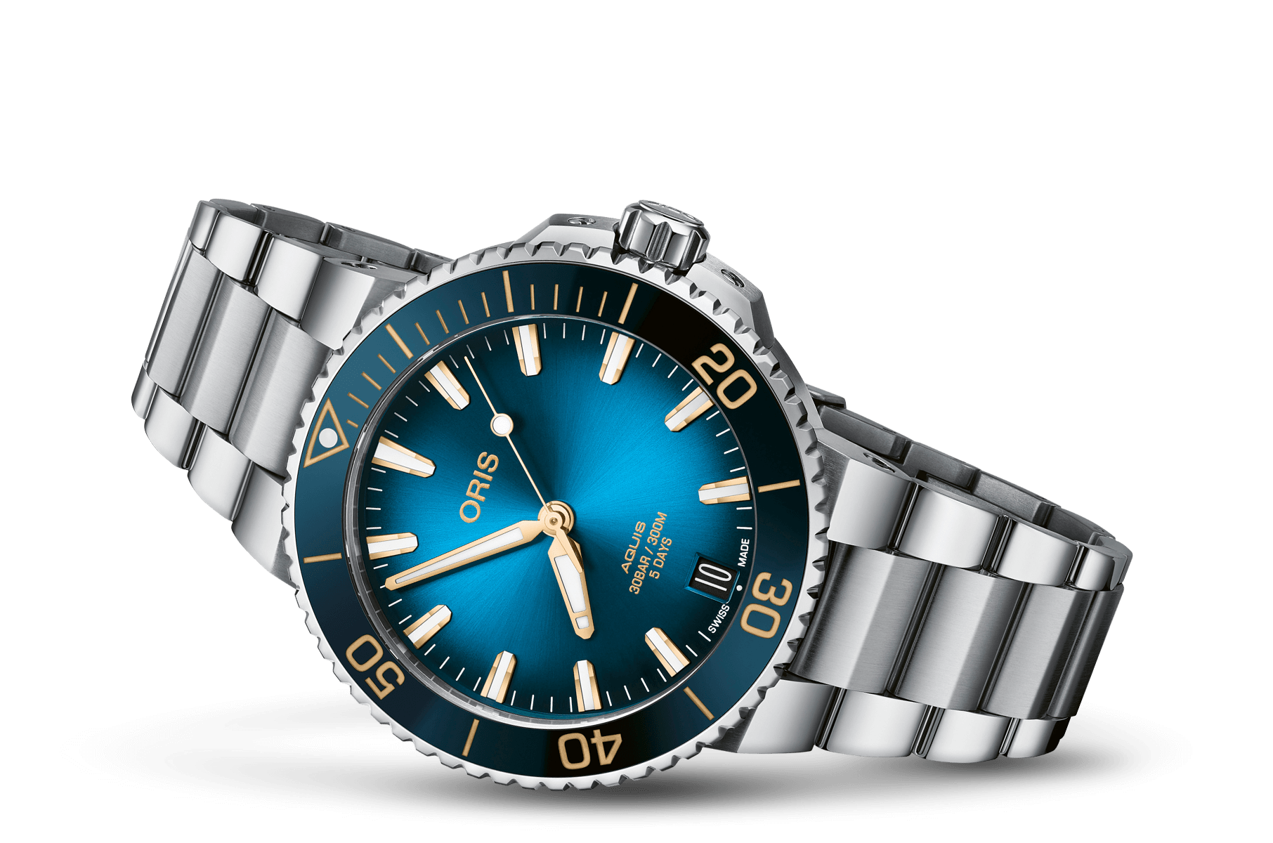 Oris 01-400-7769-4125-07-4-22-75FC Watch - Aquis Date Calibre 400 (Image 2)