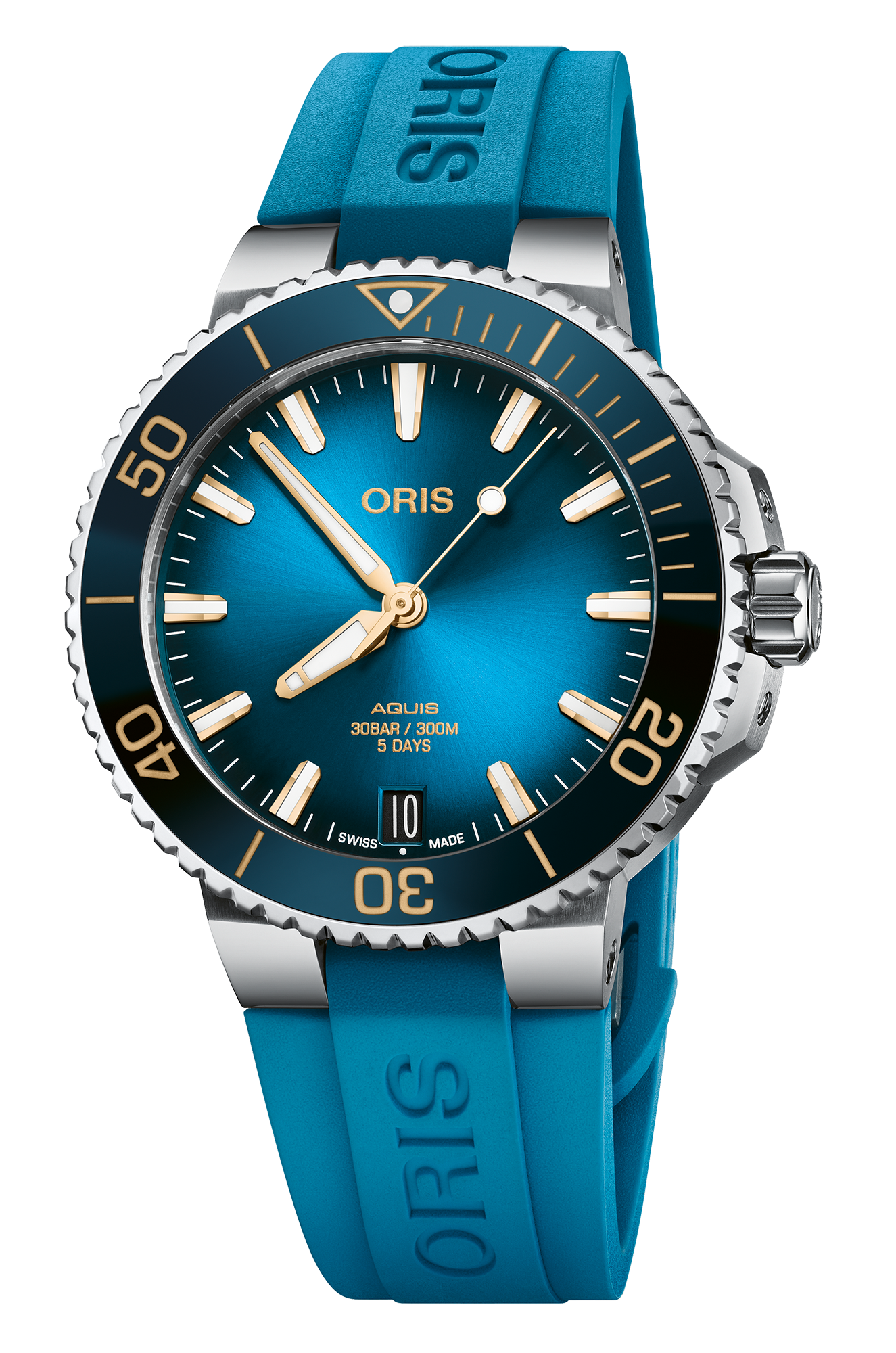 Oris 01-400-7769-4125-07-4-22-75FC Watch - Aquis Date Calibre 400 (Image 3)