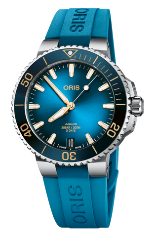 Oris 01-400-7769-4125-07-4-22-75FC Watch - Aquis Date Calibre 400 (Image 3)