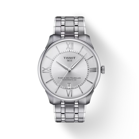 TISSOT T139.407.11.038.00 Elegant Swiss Design Sapphire Crystal Water Resistant Stainless Steel Bracelet