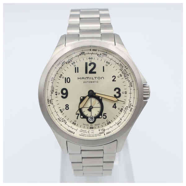 Hamilton H76655123 Watch - Khaki Aviation Khaki QNE Auto (Image 4)