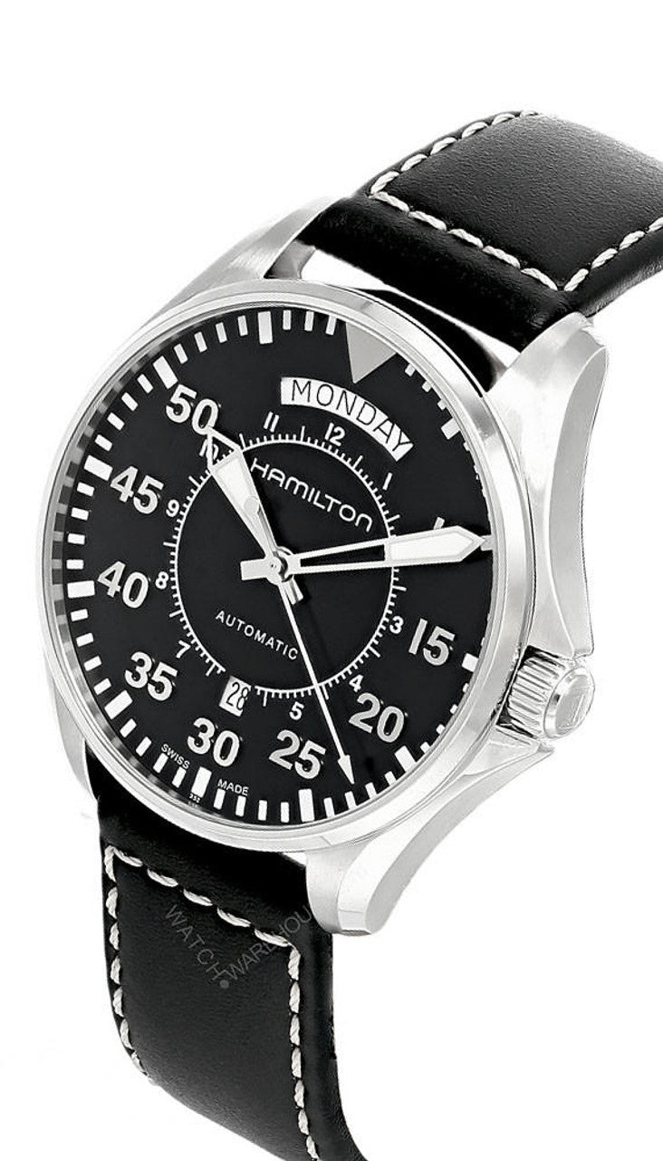 Hamilton H64615735 Watch - Khaki Aviation Pilot Day Date Auto (Image 3)