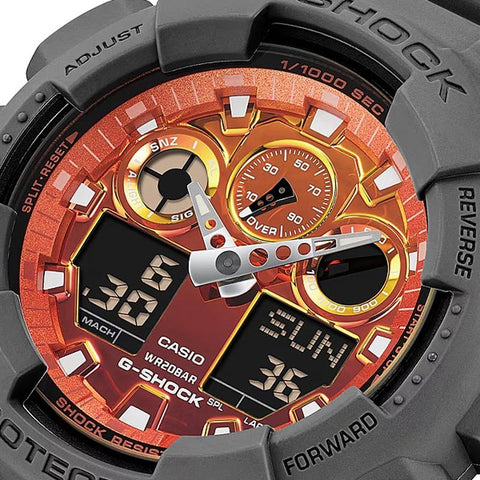 CASIO GA-100FL-8AJF Watch - Men's G-SHOCK Flame Inside Series (Image 5)