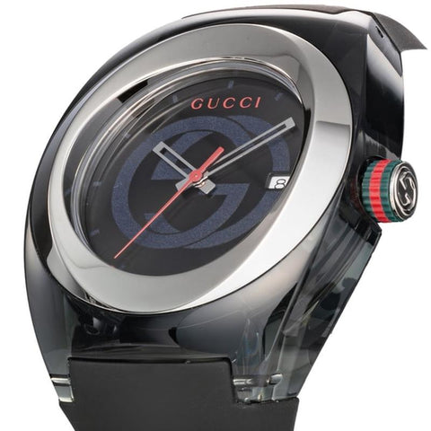 GUCCI YA137101 Watch - Men's Rubber Belt Parallel Import with 2-Year Warranty (Image 2)
