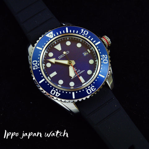 Seiko Prospex Solar SBDJ055 SNE593P1  Blue Dial Silicone Men's Watch
