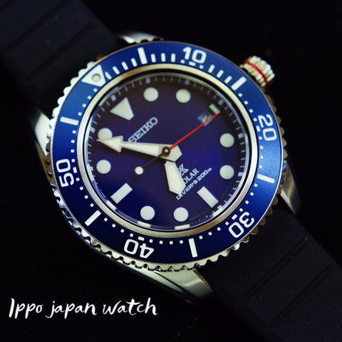 Seiko Prospex Solar SBDJ055 SNE593P1  Blue Dial Silicone Men's Watch