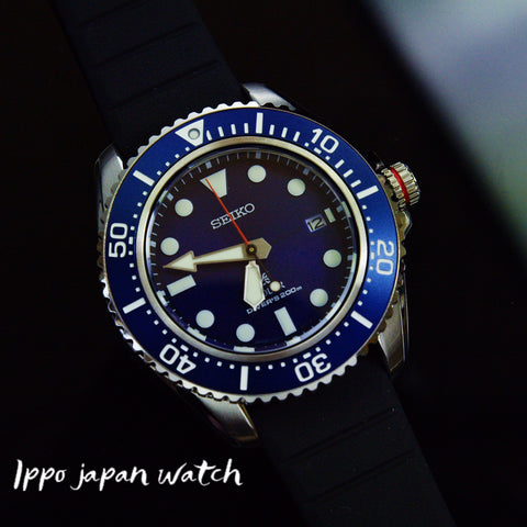 Seiko Prospex Solar SBDJ055 SNE593P1  Blue Dial Silicone Men's Watch