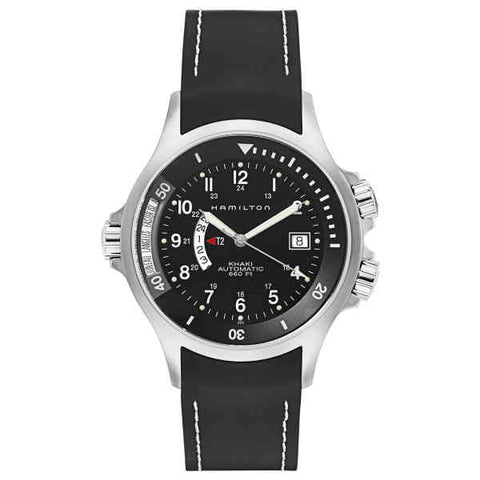 Hamilton H77615333 Watch - Khaki Navy GMT Auto (Image 3)