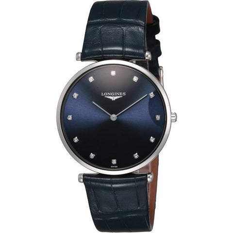 Longines La Grande Classique 2-Year Warranty [Parallel Import] Blue (Band: Leather) L4.755.4.97.2