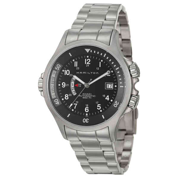 Hamilton H77615133 Watch - Khaki Navy GMT Auto (Image 2)