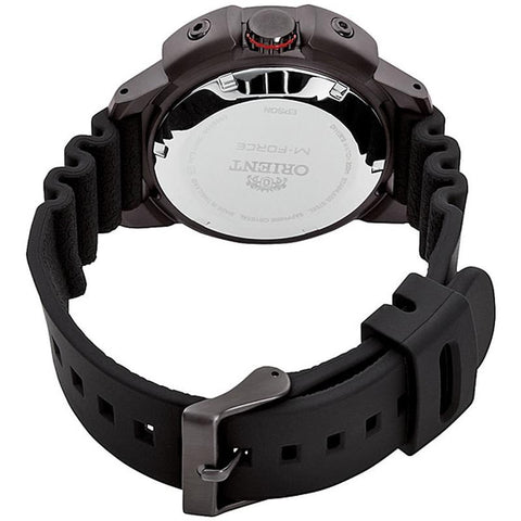 Orient Men's M-FORCE Mechanical Automatic Winding Sports Watch with Silicone Band RN-AC0L03B