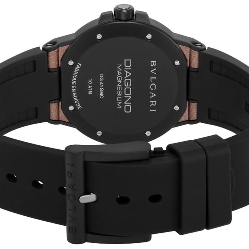BVLGARI DG41C11SMCVD Watch - Diagono Magnesium Brown Imported Watch with 2-Year Warranty (Image 3)