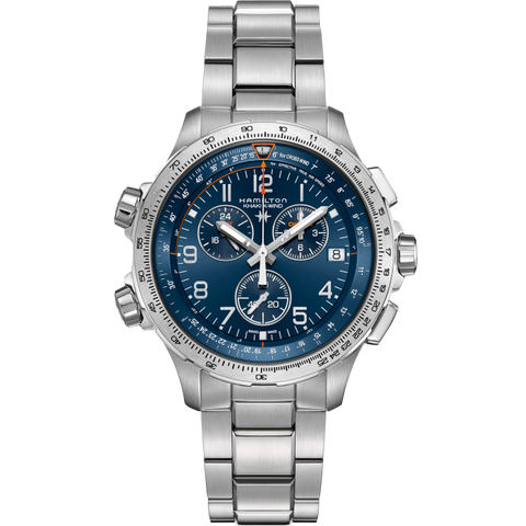 Hamilton H77922141 Watch - Khaki Aviation X-Wind GMT Chrono Quartz