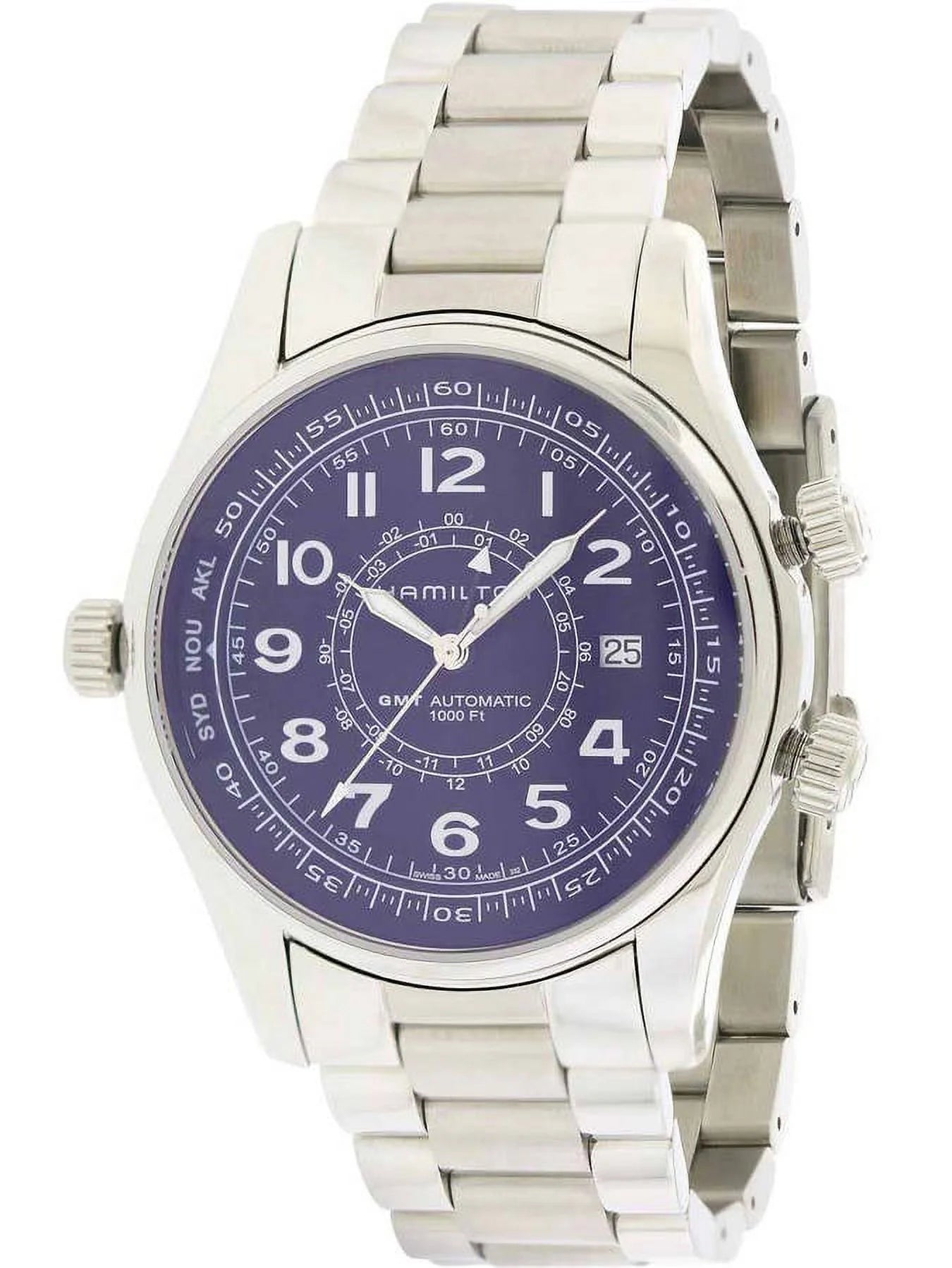 Hamilton H77505133 Watch - Khaki Navy Khaki UTC Auto (Image 3)