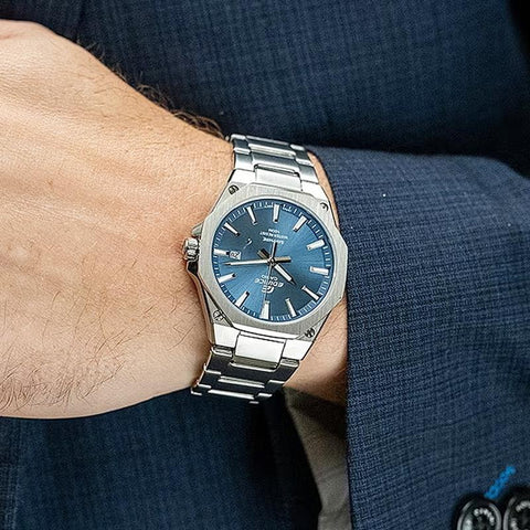 Casio Men's EDIFICE 3-Hand Analog Metal Band Watch EFR