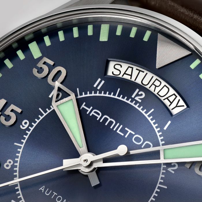 Hamilton H64615545 Watch - Khaki Aviation Pilot Day Date Auto (Image 4)