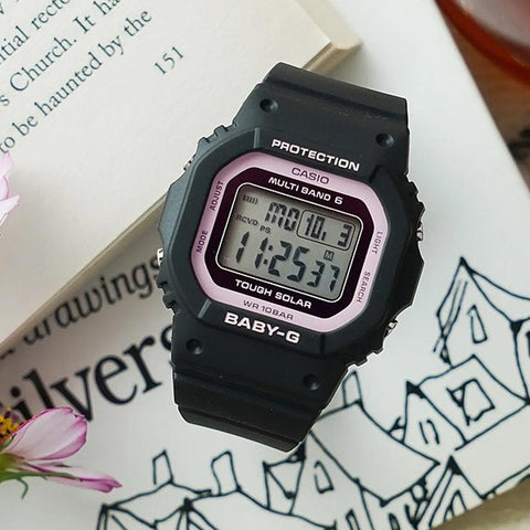 Casio Ladies Baby-G Square Design Radio Solar Model BGD-5650-1BJF