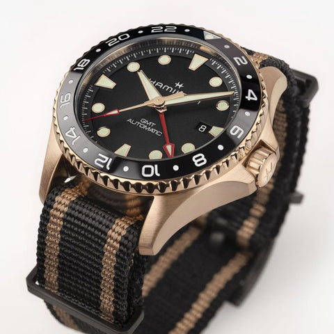 Hamilton H82565930 Watch - Khaki Navy Scuba Automatic GMT 43mm Bronze (Image 6)