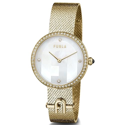 FURLA WW00022001L2 Watch - Small Logo Handbag with 2 Year Warranty Elegant White Design Premium Quality Materials
