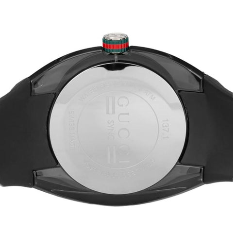 GUCCI YA137101 Watch - Men's Rubber Belt Parallel Import with 2-Year Warranty (Image 4)