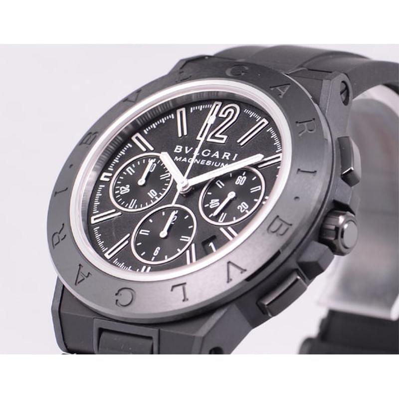 BVLGARI DG42BSMCVDCH Watch - Men's Diagono Magnesium Black Parallel Import with 2-Year Warranty (Image 2)