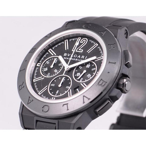 BVLGARI DG42BSMCVDCH Watch - Men's Diagono Magnesium Black Parallel Import with 2-Year Warranty (Image 2)