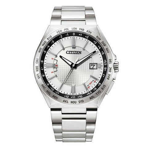 CITIZEN Solar Radio Controlled Watch ATTESA Eco-Drive Radio Controlled Watch Direct Flight ACT Line Silver/Silver CB0210-54A [Official Product]