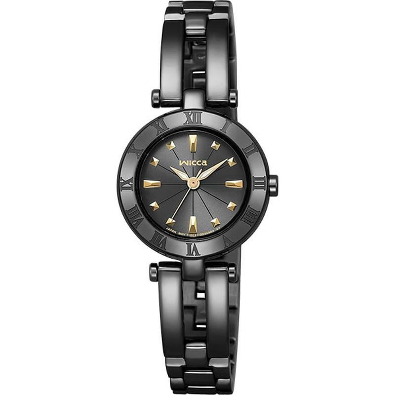CITIZEN KP2-647-51 Watch - Watch Ladies Wicca Solar Tech Half Bangle All-Black Model