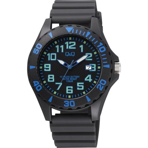 CITIZEN A22A-005VK Watch - Q&Q Analog Watch with 10-Year Battery Life, 10 ATM Waterproof, Date Function, Urethane Band