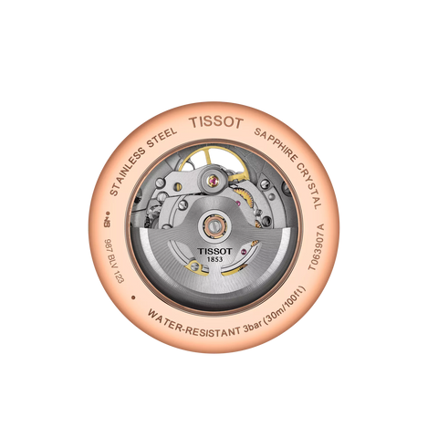TISSOT T063.907.36.068.00 Swiss Automatic Movement Stainless Steel Case Water Resistant Elegant Design