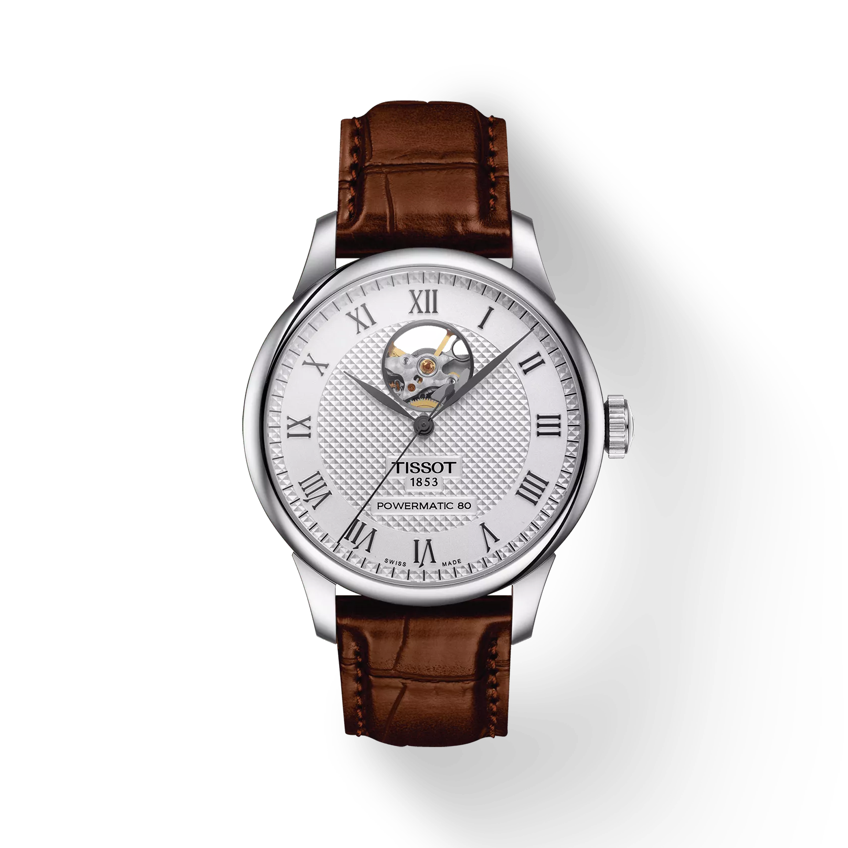 TISSOT T006.407.16.033.01 Watch - Swiss Automatic Stainless Steel Water Resistant Leather Strap (Image 2)