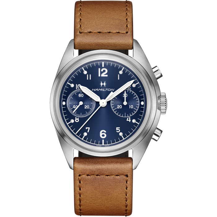 Hamilton H76409540 Watch - Khaki Aviation Pilot Pioneer Mechanical Chrono