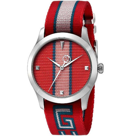 GUCCI YA1264070 Watch - G-Timeless Red 2-Year Warranty [Parallel Import]