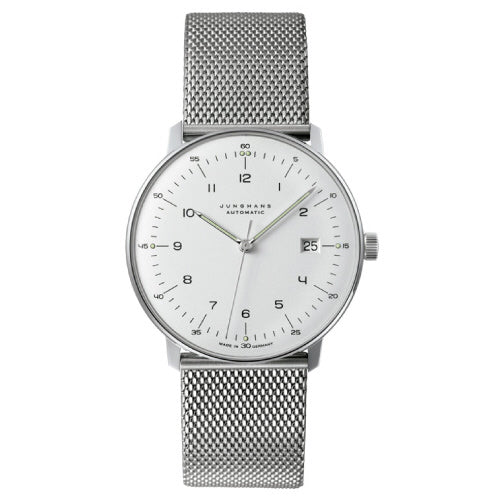 JUNGHANS 027/4700.02M Watch - Max Bill Automatic Calendar Elegant Design Swiss Movement Water Resistant
