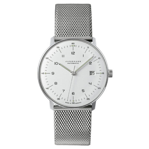 JUNGHANS 027/4700.02M Watch - Max Bill Automatic Calendar Elegant Design Swiss Movement Water Resistant