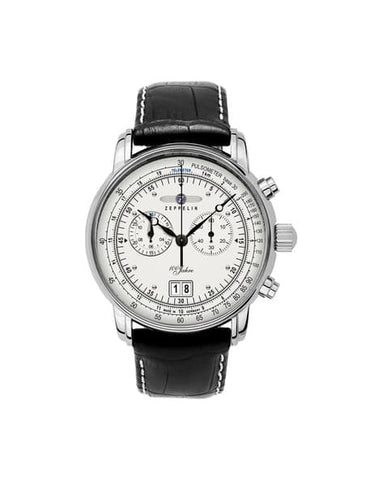 ZEPPELIN 76901 100th Anniversary Series White Watch with 2 Year Warranty and Genuine Craftsmanship for Timeless Elegance