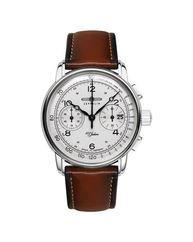 ZEPPELIN 86761 100th Anniversary Series White Watch with 2 Year Warranty and Genuine Craftsmanship for Timeless Elegance