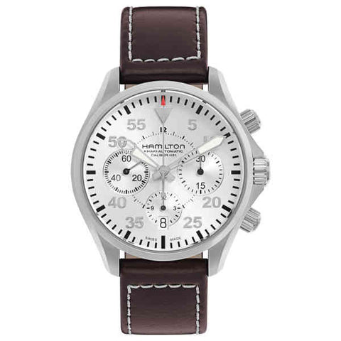 Hamilton H64666555 Watch - Khaki Aviation Khaki Pilot Auto Chrono