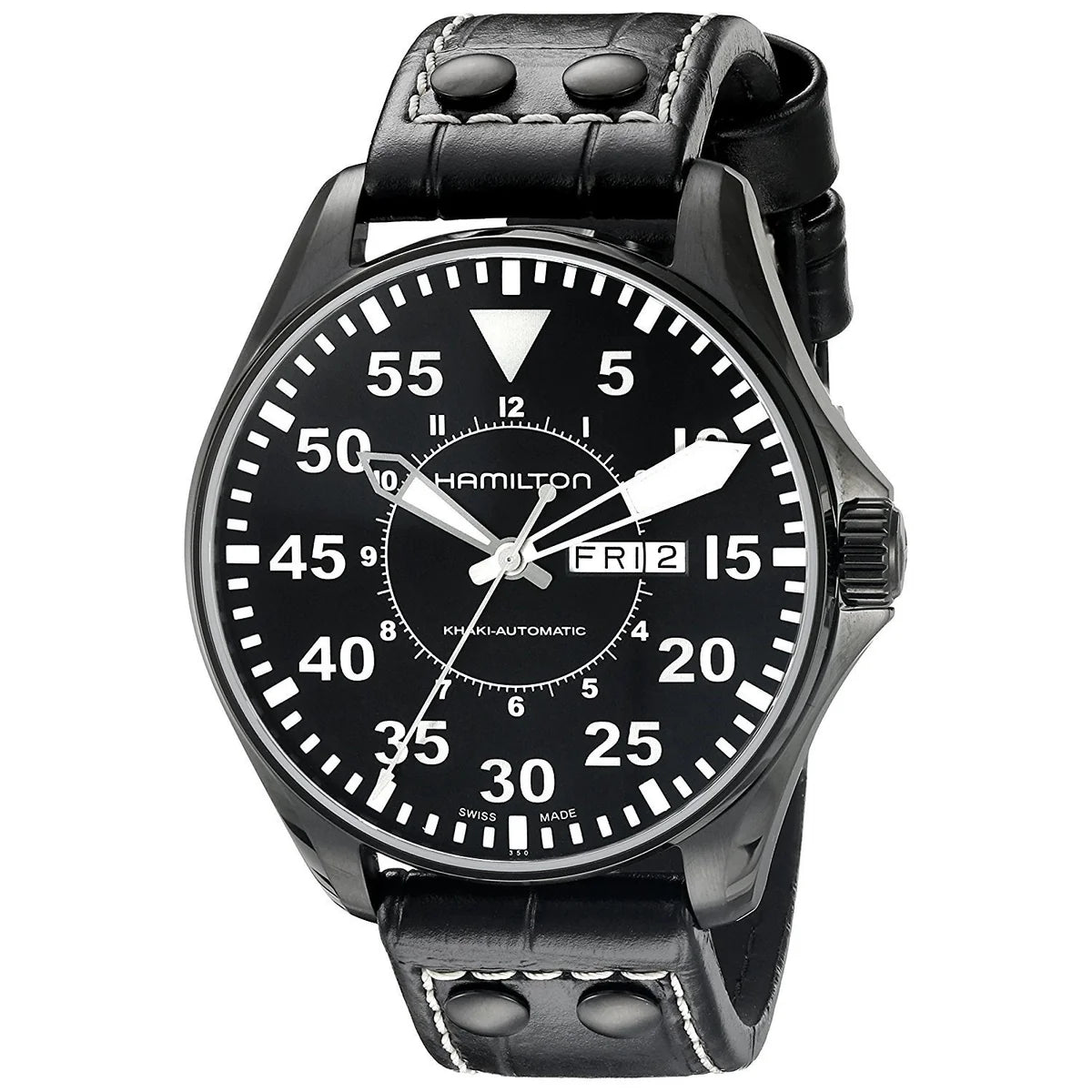 Hamilton H64785835 Watch - Khaki Aviation Pilot Day Date Auto (Image 4)