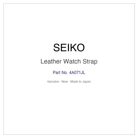 SEIKO 4A071JL Leather Watch Strap for SNAF21J1 SNP023P1 SNP025J1 SNP025JC SNP025P1 and More Models