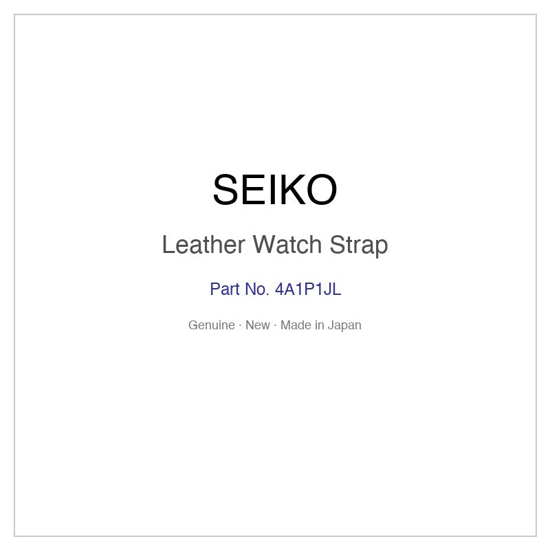 SEIKO 4A1P1JL Leather Watch Strap for SNDZ20P1 and More Models