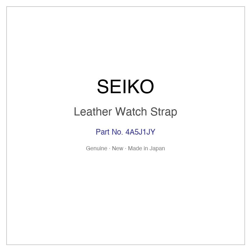 SEIKO 4A5J1JY Leather Watch Strap for SNE049P9 SNE049PX SNE050P9 SNE050PX and More Models